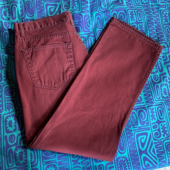 J Crew Burgundy Red Jeans, Original Tag  Says 36 X 32 Light Weight MAKE OFFER!! - Picture 14 of 14